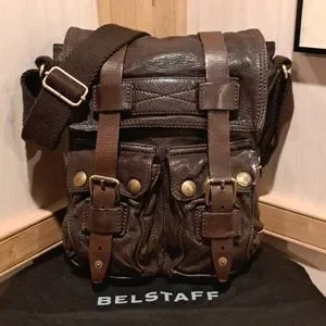 ▪70’s【BELSTAFF】BAG ベルスタッフ ショルダーバッグ 鞄 70s ▫70's【BELSTAFF】VINTAGE BAG